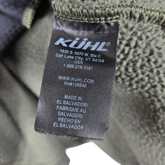 Kuhl Avalon Pullover Womens XLarge Green Fleece 1/4 Snap Outdoor Hiking Pockets - Picture 11 of 12